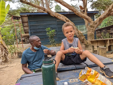 At the Ape Sanctuary Cameroon